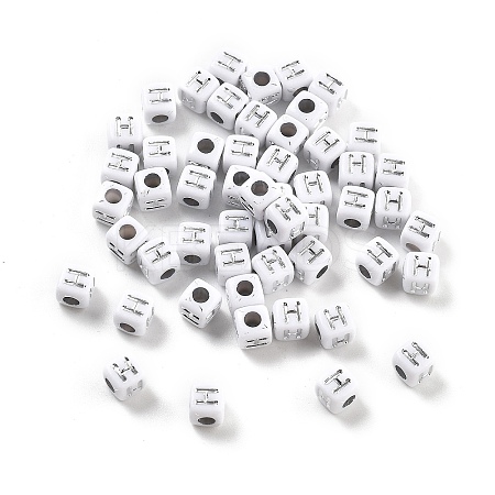 Opaque Acrylic Beads OACR-D282-06H-1