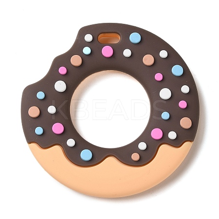 Donut Food Grade Eco-Friendly Silicone Focal Beads LS-SIL-Q023-01B-1