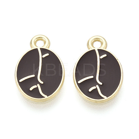 Alloy and Enamel Pendants PALLOY-T093-11A-G-1