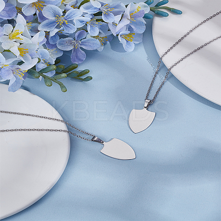 2Pcs 304 Stainless Steel Pendants STAS-LP0004-67-1