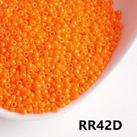 Opaque 8/0 Glass Seed Beads SEED-I013-3mm-RR42D-1