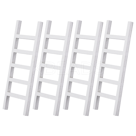 Wooden Ladder Miniature Ornaments LS-AJEW-WH0270-937-1