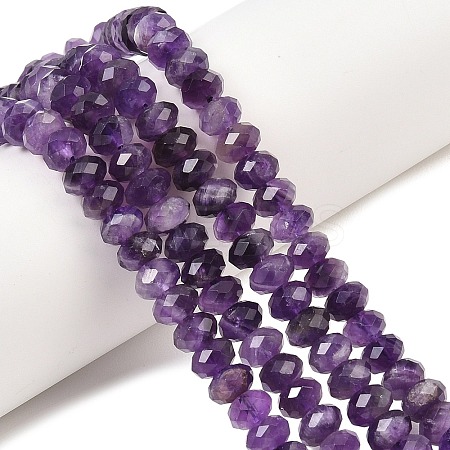 Natural Amethyst Beads Strands G-C259-A27-5x8mm-1