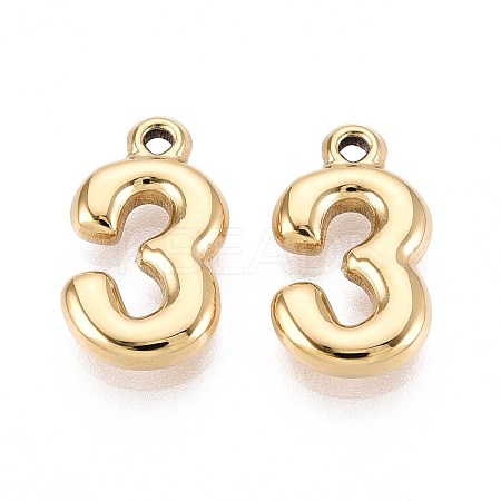 Ion Plating(IP) 304 Stainless Steel Pendants STAS-N109-261D-G-1