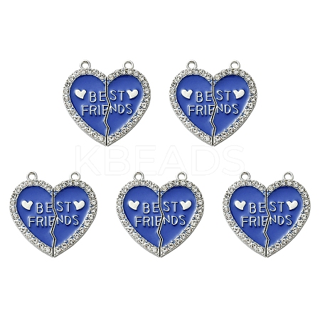 Alloy Enamel Split Pendant ENAM-YW0003-81H-1