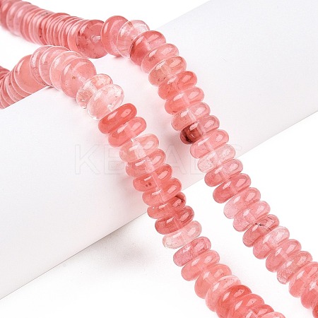 Cherry Quartz Glass Beads Strands G-T138-59-1
