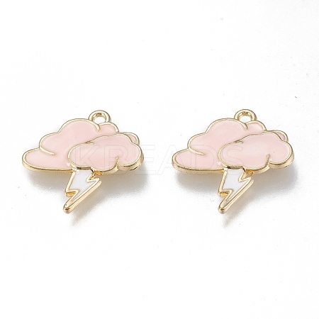 Alloy Enamel Pendants ENAM-M043-01G-03-RS-1