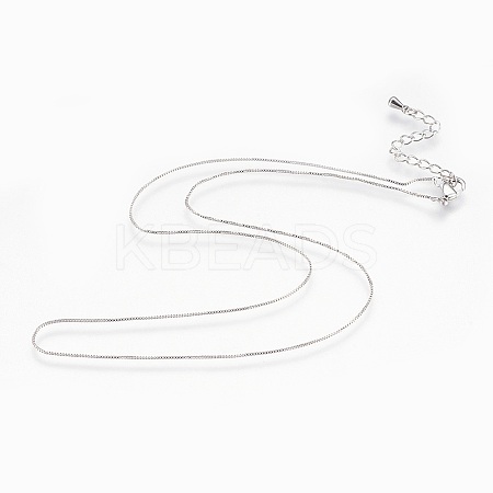 Brass Chain Necklaces X-NJEW-P222-05P-1