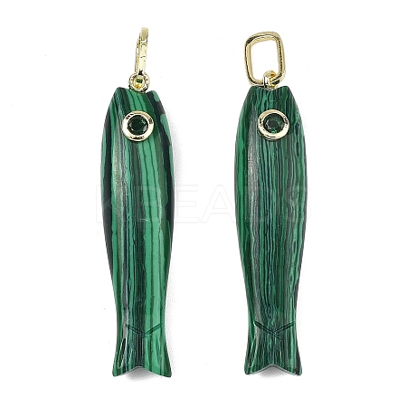 Synthetic Malachite Carved Pendants GG-CBA8D06-01G-04-1