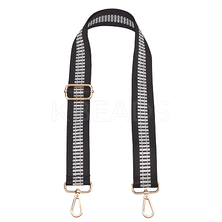 Stripe Pattern Adjustable Nylon Bag Strap FIND-WH0092-42-1