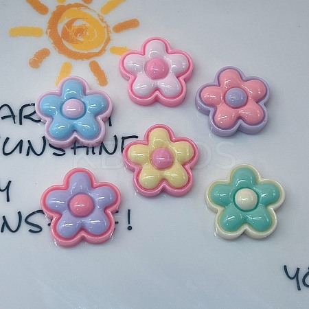 Opaque Resin Enamel Cabochons X-CRES-D308-12-1