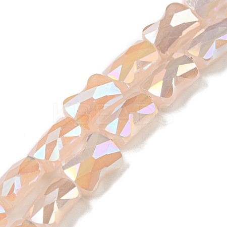 AB Color Plated Glass Beads Strands EGLA-P051-06B-B08-1