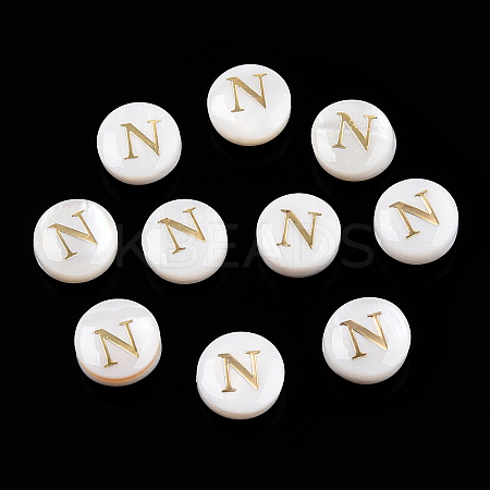 Natural Freshwater Shell Beads SHEL-N036-01N-1