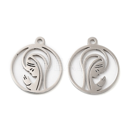 Non-Tarnish 201 Stainless Steel Pendants STAS-A084-01P-1