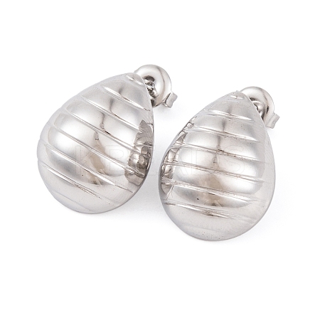 Non-Tarnish 304 Stainless Steel Stud Earrings for Women EJEW-A049-08P-1