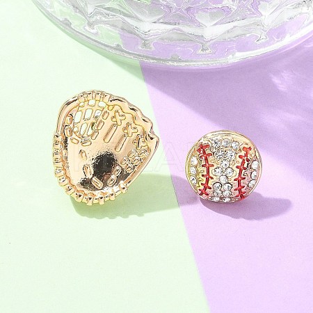 Brass Micro Pave Cubic Zirconia Stud Earrings EJEW-Z080-03G-02-1