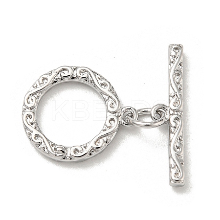 Brass Toggle Clasps KK-Q809-32P-1