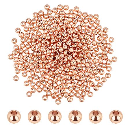 300Pcs Rack Plating Brass Spacer Beads KK-PH0012-43A-RG-1