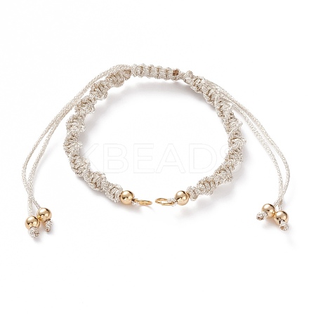 Adjustable Polyester Braided Cord Bracelet Making AJEW-JB00848-06-1