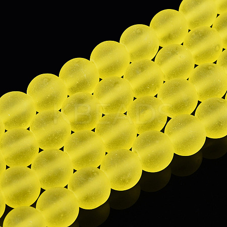 Transparent Glass Beads Strands GLAA-T032-T8mm-MD12-1