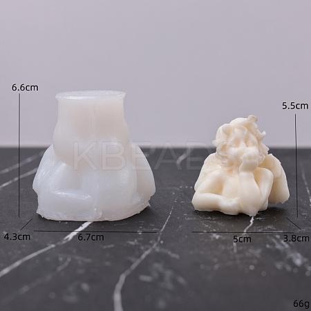3D Angel DIY Food Grade Silicone Statue Candle Molds PW-WG82528-01-1