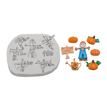 DIY Autumn Ornament Food Grade Silicone Statue Molds LS-DIY-G054-B03-1