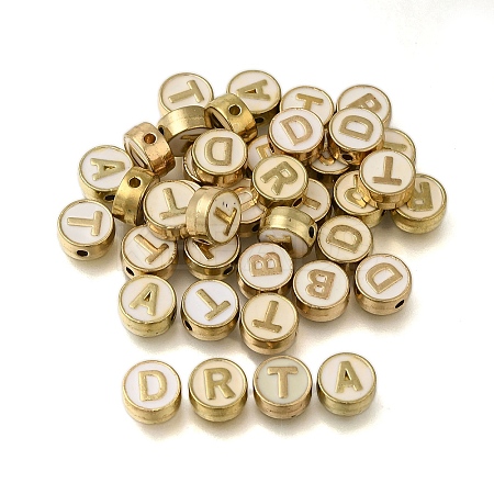 (Defective Closeout Sale: Enamel Yellowing)Alloy Enamel Beads ENAM-XCP0001-44-1