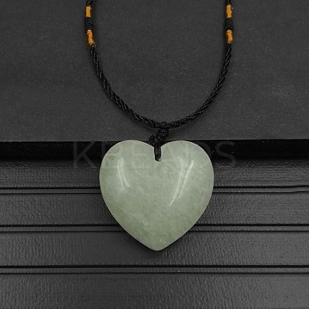 Natural Green Aventurine Pendant Necklaces XA8803-14-1