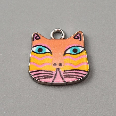 Alloy Enamel Pendants ENAM-CJC0006-52D-1