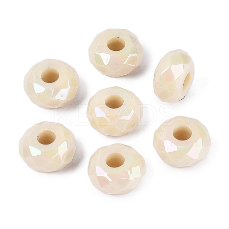 Opaque Acrylic European Beads OACR-E033-23N-1