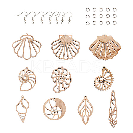 DIY Dangle Earring Making Kits DIY-TA0003-44P-1