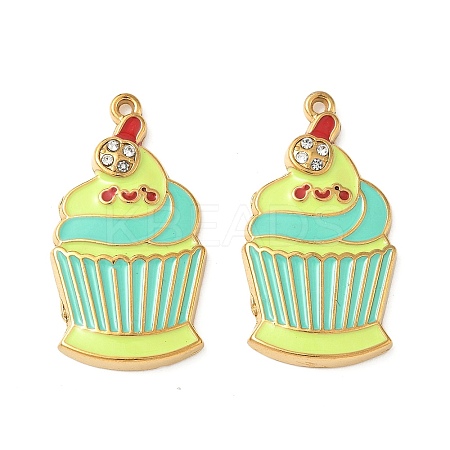 304 Stainless Steel Enamel Pendants STAS-I346-13G-01-1
