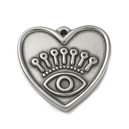 304 Stainless Steel Pendant Cabochon Settings STAS-P422-10P-1