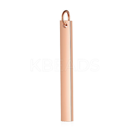 Ion Plating(IP) 304 Stainless Steel Pendants STAS-I311-14D-RG-1