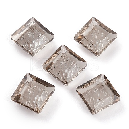 Embossed Glass Rhinestone Pendants GLAA-J101-03A-001SA-1