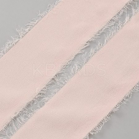 5M Polyester Frayed Ribbons SRIB-TAC0002-10B-1