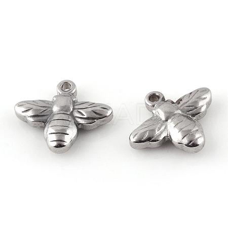 Tarnish Resistant 201 Stainless Steel Charms STAS-Q195-03-1