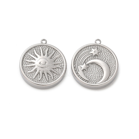 304 Stainless Steel Pendants STAS-L022-498P-1