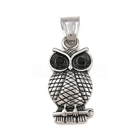 304 Stainless Steel Rhinestone Pendants STAS-K316-06B-AS-1