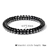 Synthetic Non-magnetic Hematite Beads Stretch Bracelets for Men RL7655-6-1