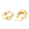 Rack Plating Brass Thick Hoop Earrings EJEW-R149-05G-2