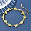 201 Stainless Steel Link Bracelets for Women BJEW-Z103-01G-01-1
