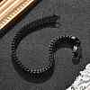 304 Stainless Steel Wheat Chain Bracelets for Men Women BJEW-Q038-01EB-1