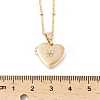 304 Stainless Steel Pave Clear Cubic Zirconia Heart Locket Pendant Necklaces for Women NJEW-Z077-01G-5