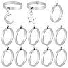 24Pcs 304 Stainless Steel Finger Ring Settings STAS-BBC0010-09A-1