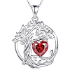 925 Sterling Silver Double-Layer Necklace PW-WGB13A5-01-1