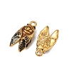 304 Stainless Steel Enamel Pendants X-STAS-F347-08G-2