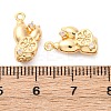 Brass Rhinestone Pendants KK-E793-18G-3
