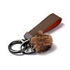 Plush & Imitation Leather Keychain KEYC-K023-01B-02-3