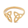 304 Stainless Steel Open Cuff Ring RJEW-Z026-06G-2